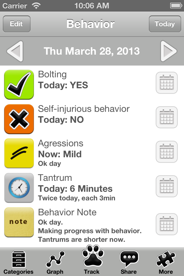 Autism Tracker Pro (Track Analyze Share ASD Daily) - Educational App